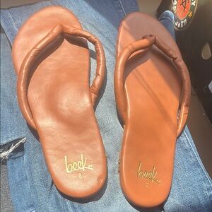 Beek Women's Brown Leather  sunbird Sandals size 8